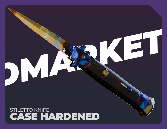 Stiletto Knife Case Hardened